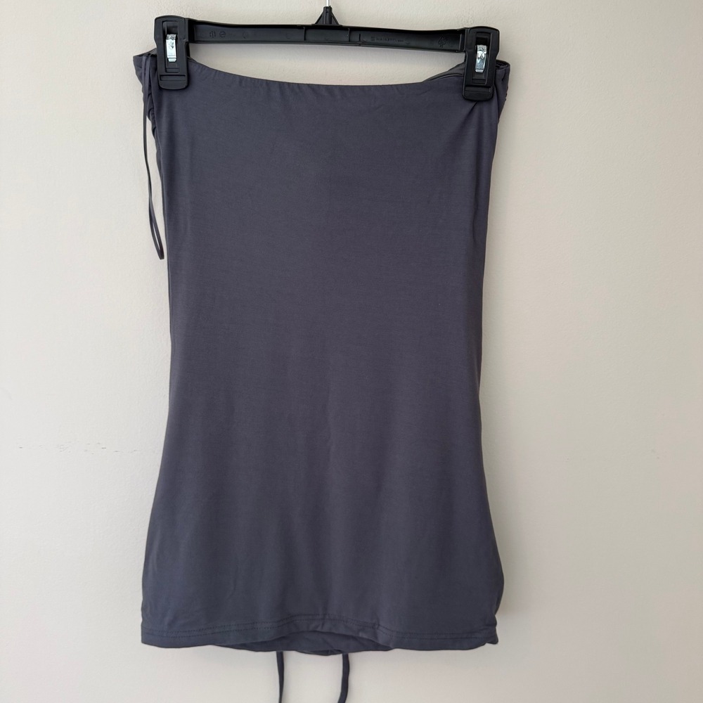 Edikted Dark Gray Halter Neck Draped Front Top S S21773 - Picture 6 of 8